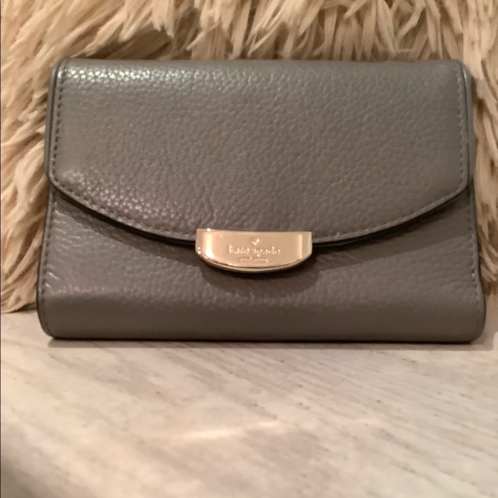Kate Spade Wallet, Pebble Finish, Grey